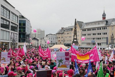 Mehr als 7.000 Beschäftigte beim Warnstreik in Bonn. (Foto: © Eduard N. Fiegel/photofiegel.de)